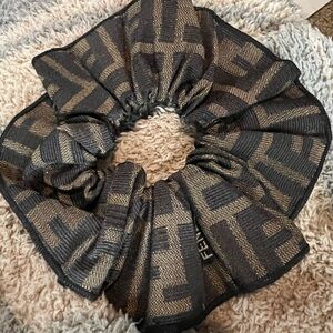Fendi Zucca Logo Scrunchie